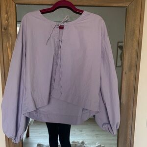 Daily Drills Wink Poplin Tie Top